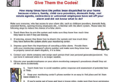 If You Give Them a Key – Give Them the Codes!