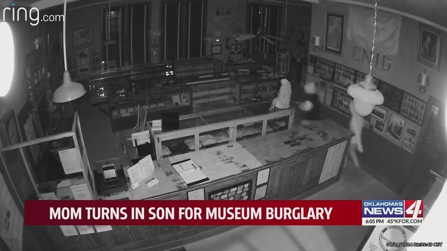 Mom turns in son after Enid museum burglary