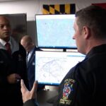Gov. Wes Moore tours Montgomery County police drone command center