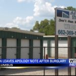 Burglar who left apology letter arrested in Lowndes County