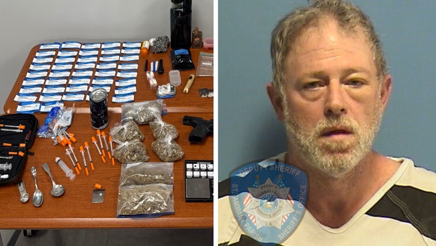 Deputies responding to burglary arrest homeowner after finding drugs